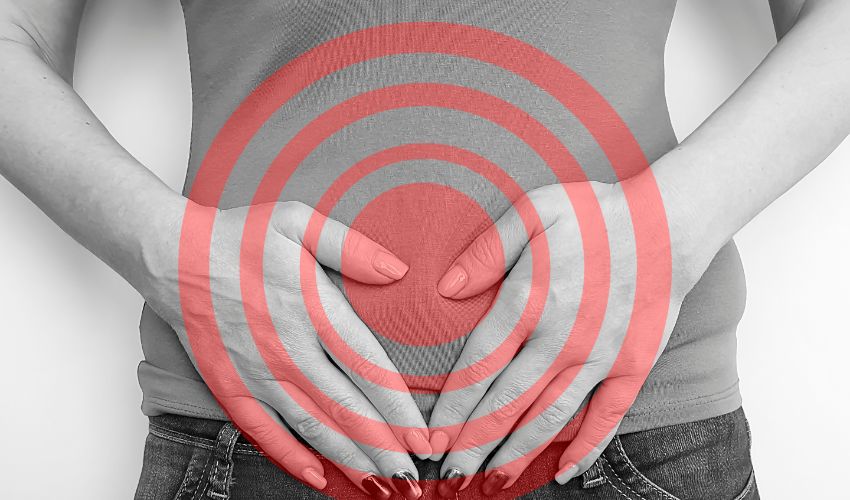 What lifestyle changes can help alleviate abdominal pain